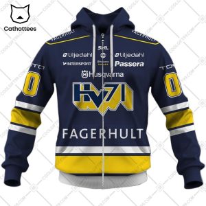 SHL HV71 Fagerhult Logo Design Home 3D Hoodie