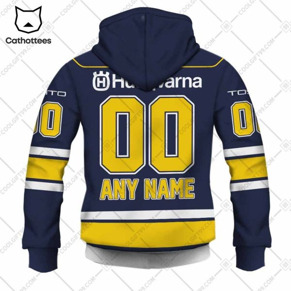 SHL HV71 Fagerhult Logo Design Home 3D Hoodie