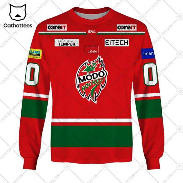 SHL Modo Hockey Home Logo Design 3D Hoodie