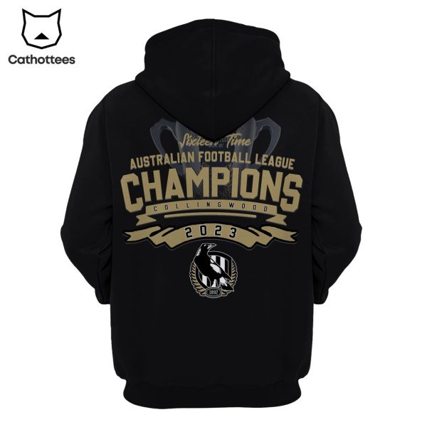 Sixteen Time Australian Football League Champions Collingwood 2023 3D Hoodie