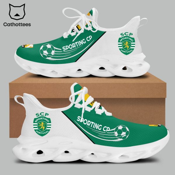 Sporting CP Portugal White Green Ball Design Max Soul Shoes