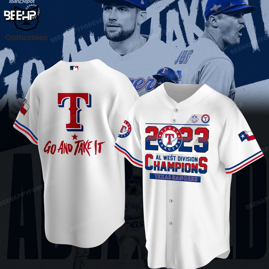 Texas Rangers 2023 AL West Division Go And Take It Champions