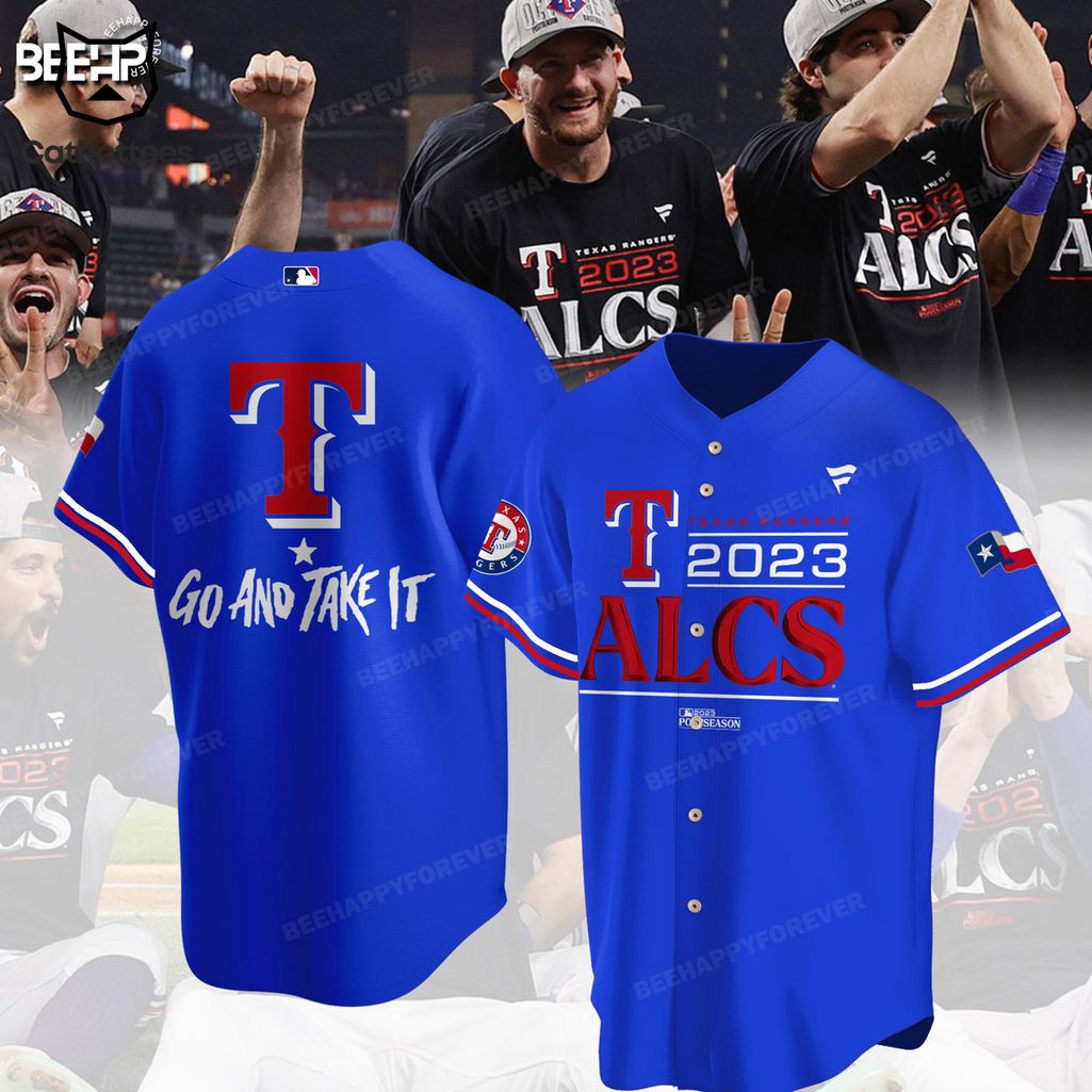 Texas Rangers ALCS 2023 Go And Take It Baseball Jersey - Cathottees