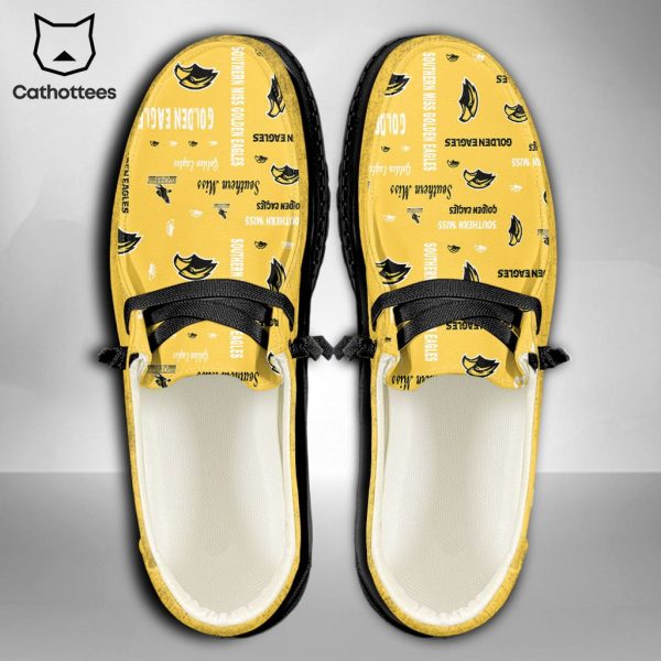 THE BEST NCAA Southern Miss Golden Eagles Custom Name Hey Dude Shoes