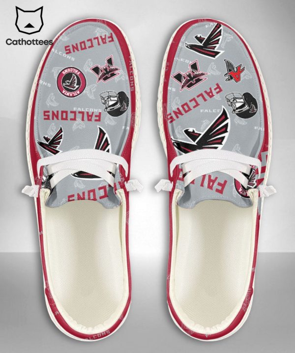 THE BEST NFL Atlanta Falcons  Custom Name Hey Dude Shoes