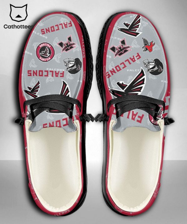 THE BEST NFL Atlanta Falcons  Custom Name Hey Dude Shoes