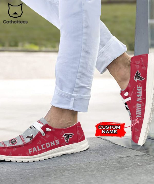 THE BEST NFL Atlanta Falcons  Custom Name Hey Dude Shoes