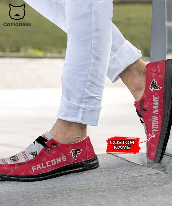 THE BEST NFL Atlanta Falcons  Custom Name Hey Dude Shoes