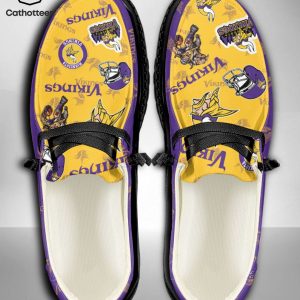 THE BEST NFL Minnesota Vikings  Custom Name Hey Dude Shoes