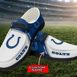 THE BEST Personalized NFL Indianapolis Colts Logo Design Hey Dude Shoes