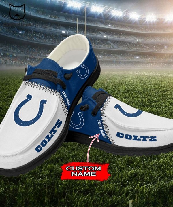 THE BEST Personalized NFL Indianapolis Colts Logo Design Hey Dude Shoes