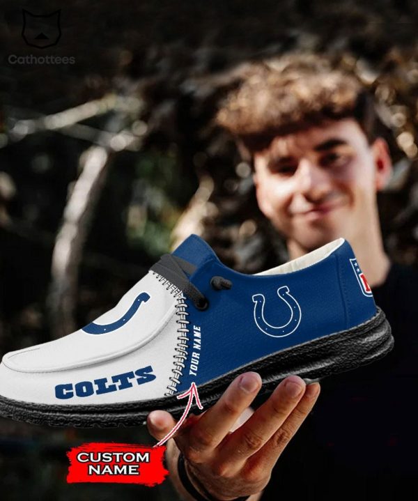 THE BEST Personalized NFL Indianapolis Colts Logo Design Hey Dude Shoes