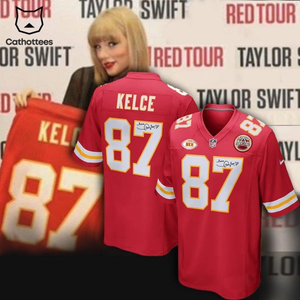 Travis Kelce Taylor Swift NFL Logo Design Baseball Jersey