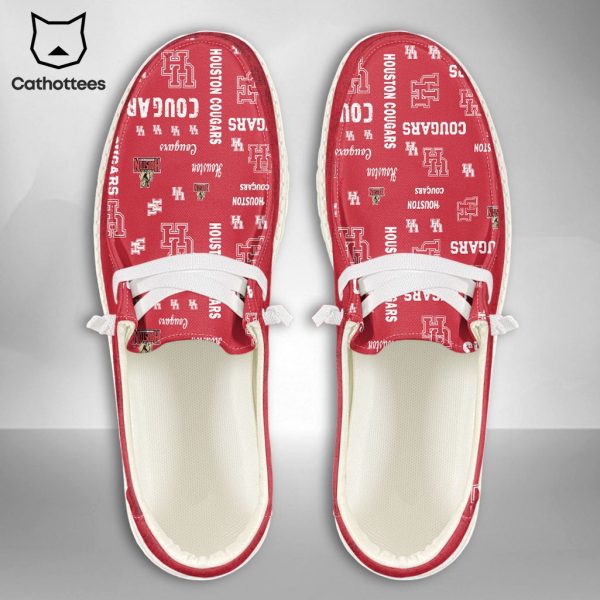 TRENDING NCAA Houston Cougars Custom Name Hey Dude Shoes