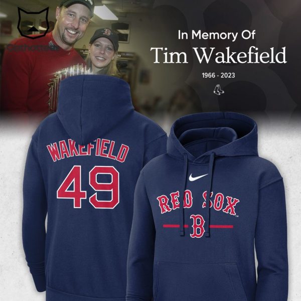 Wakefield 49 Red Sox Logo Design Blue 3D 3D Hoodie