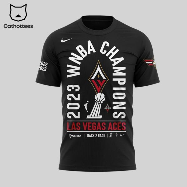 WNBA Back To Back Champions 2022-2023 Las Vegas Aces 3D T-Shirt