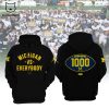 1000 Wins Michigan Football Black Design 3D Hoodie