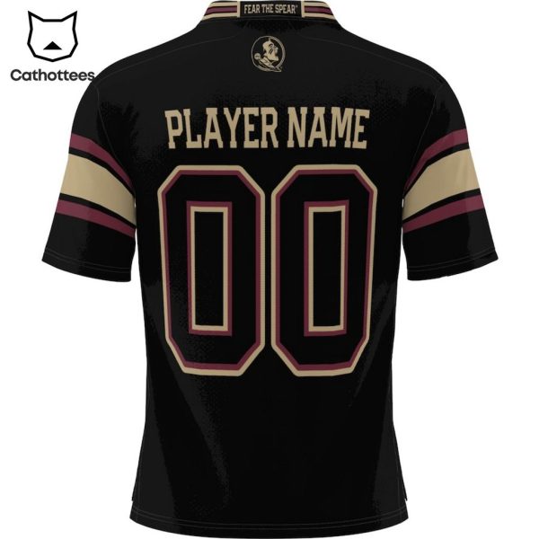 2023 Personalized Florida State Seminoles Black Design Baseball Jersey