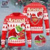 Arsenal Christmas Red White Tree Design 3D Sweater