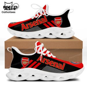 Arsenal Logo Red Black Design Max Soul Shoes