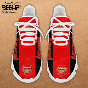 Arsenal Logo Red Black Design Max Soul Shoes
