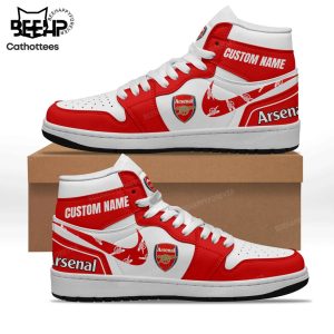 Arsenal Logo Red White Nike Logo Design Air Jordan 1 High Top