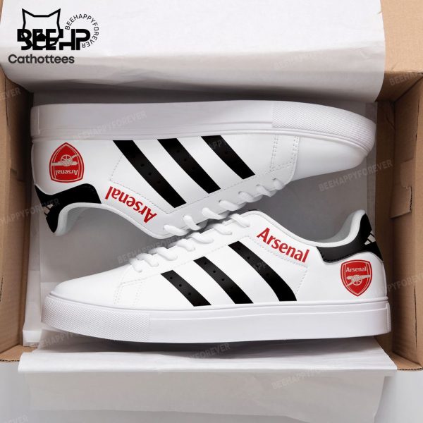 Arsenal Logo White Black Trim Design Stan Smith