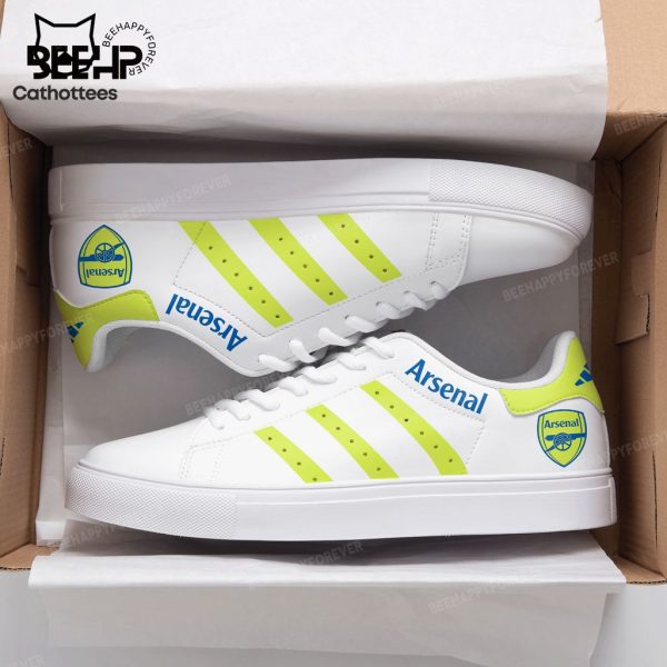 Arsenal Logo White Yellow Trim Design Stan Smith