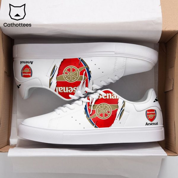 Arsenal White Logo Red Design Stan Smith