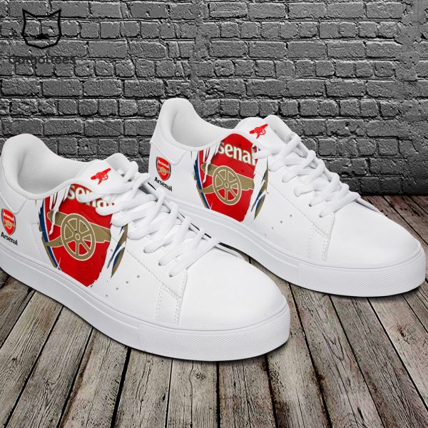 Arsenal White Logo Red Design Stan Smith