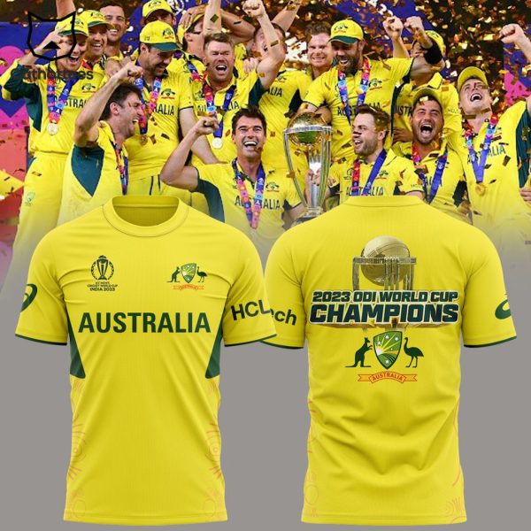 Australia Champions ICC MEN’S CRICKET WORLD CUP 2023 T-Shirt