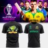 Australian Men’s Cricket Team Champions Full Yellow Design 3D T-Shirt