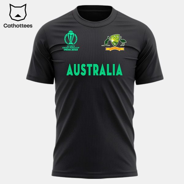 Australian Men’s Cricket Team Champions Full Black Design 3D T-Shirt