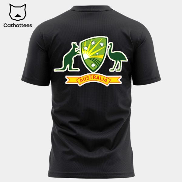 Australian Men’s Cricket Team Champions Full Black Design 3D T-Shirt