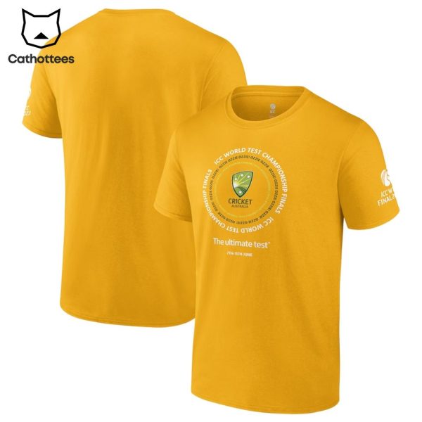 Australian Men’s Cricket Team Champions Full Yellow Design 3D T-Shirt