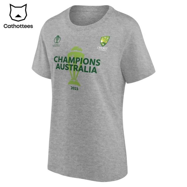 Australian Men’s Cricket Team Champions Gray Design 3D T-Shirt