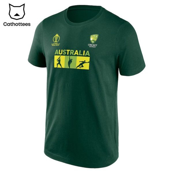 Australian Men’s Cricket Team Champions Green Design 3D T-Shirt