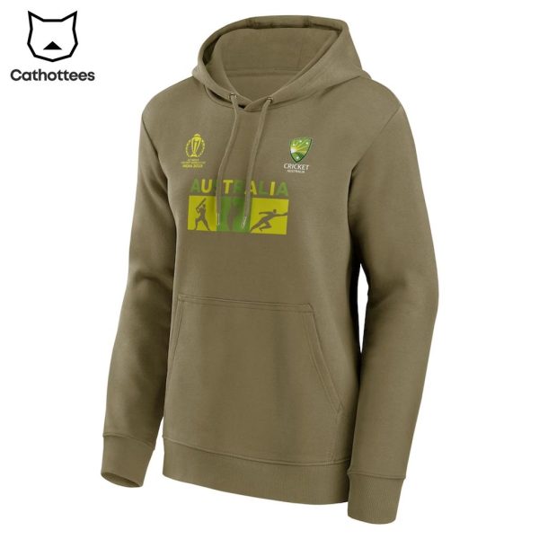 Australian Men’s Cricket Team Champions ICC World Cup 2023 Brown Design 3D Hoodie