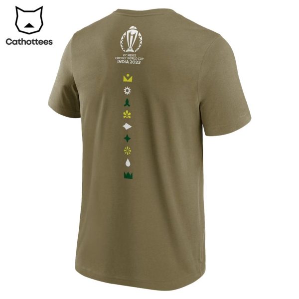 Australian Men’s Cricket Team Champions ICC World Cup 2023 Brown Design 3D T-Shirt