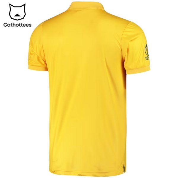 Australian Men’s Cricket Team Champions Yellow Design 3D Polo Shirt