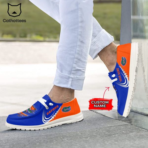 AVAILABLE NCAA Florida Gators Custom Name Hey Dude Shoes