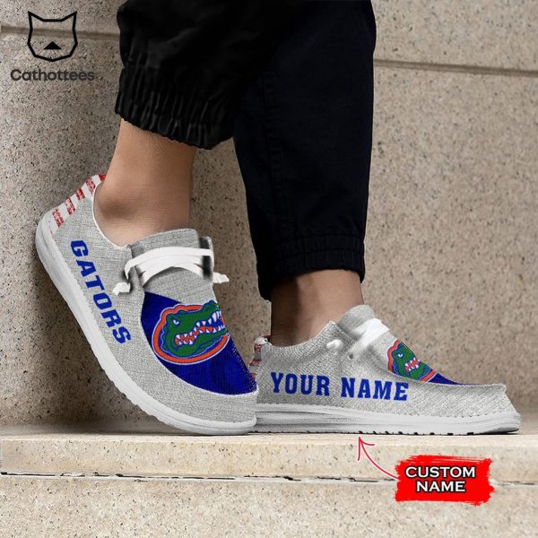 AVAILABLE NCAA Florida Gators Custom Name Hey Dude Shoes