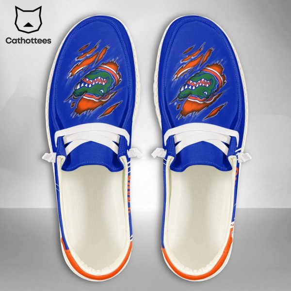 AVAILABLE NCAA Florida Gators Custom Name Hey Dude Shoes