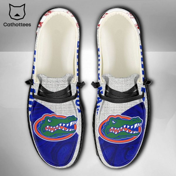 AVAILABLE NCAA Florida Gators Custom Name Hey Dude Shoes