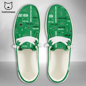 [AVAILABLE] NCAA NORTH TEXAS MEAN GREEN Custom Name Hey Dude Shoes