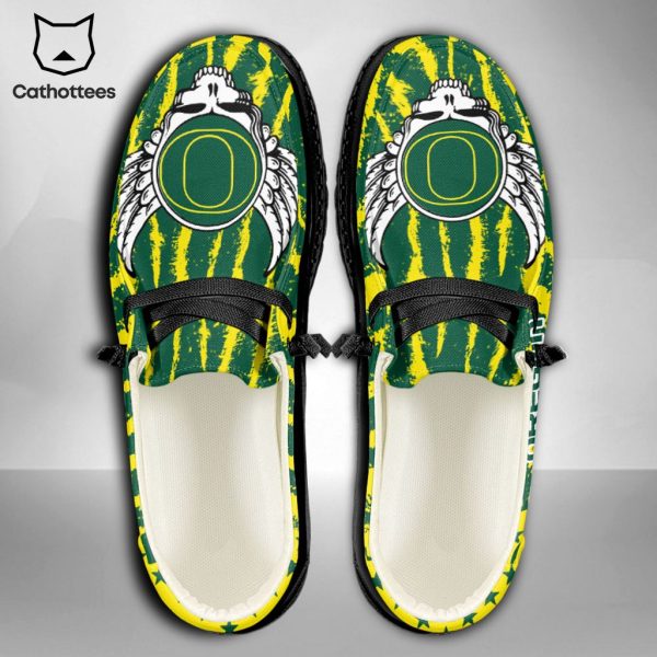 [AVAILABLE] NCAA Oregon Ducks Custom Name Hey Dude Shoes