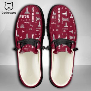 [AVAILABLE] NCAA Troy Trojans Custom Name Hey Dude Shoes