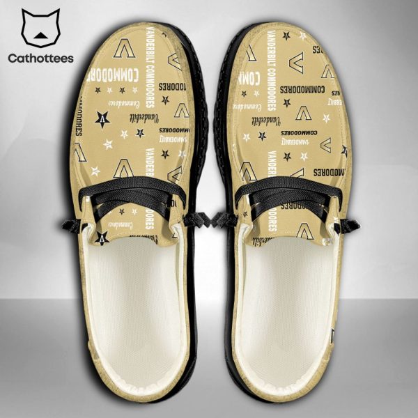 [AVAILABLE] NCAA Vanderbilt Commodores Custom Name Hey Dude Shoes