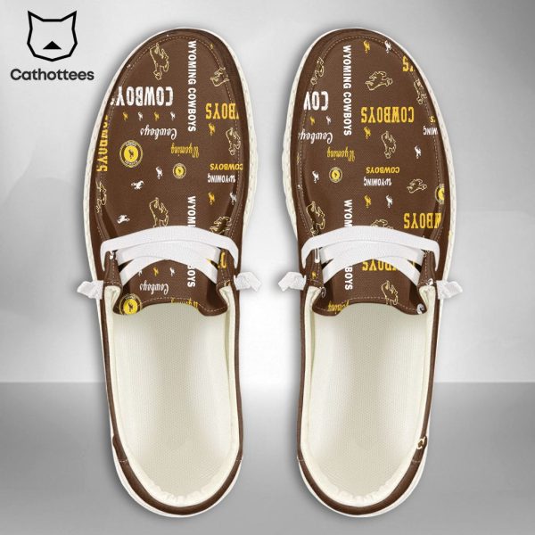 AVAILABLE NCAA Wyoming Cowboys Custom Name Hey Dude Shoes