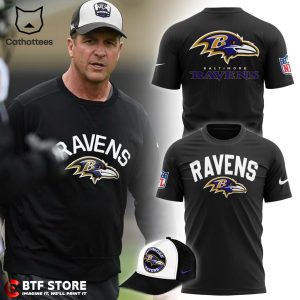 Baltimore Ravens Apparel Nike Logo Design 3D T-Shirt